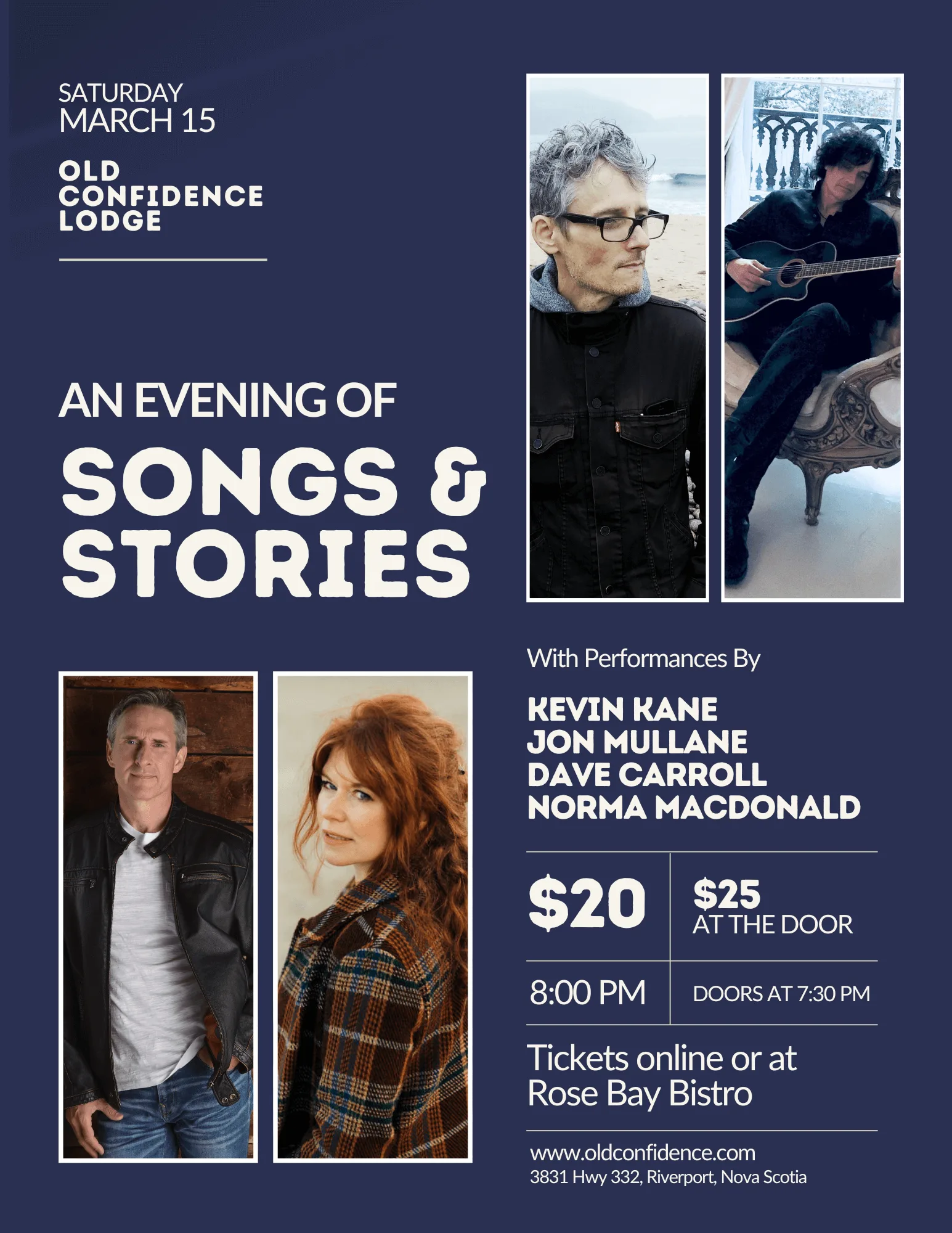 Old Confidence Lodge event poster